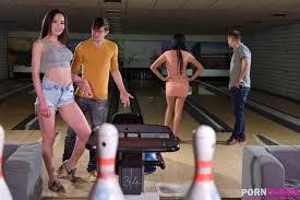 2 Lucky Studs Have Lucky Strike at the Bowling Alley when They Have an Orgy  with Anissa Kate & Nataly Gold GP1775 photo set - OK.PORN