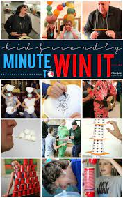 Minute To Win It Game Ideas Family Party Games Game Night Parties Kid Friendly Games