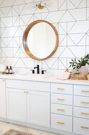 Master Bath Makeover With Mitzi Lighting Rebecca Propes Design Diy Modern Master Bathroom Modern Kitchen Backsplash Modern Bathroom Design