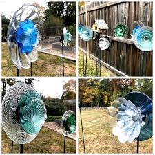 Upcycled Glass Flower Art One Hundred