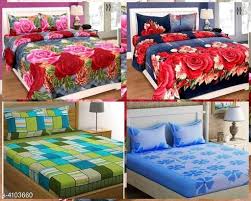 Meesho online shopping home decor. Turning Housewives Into Whatsapp Entrepreneurs Bed Sheets Combo Home Decor