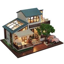 Yeni Diy Minyatur Ahsap Bebek Evi Mobilya Kitleri Oyuncaklar El Yapimi Zanaat Minyatur Model Kit Dollhouse Oyuncaklar Hed S Izobrazheniyami Domiki Dom Simsov Proektirovanie Doma