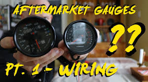 Led motorcycle tachometer gauge odometer speedometer bobber cruiser chopper vn. How To Wire Aftermarket Amazon Motorcycle Gauges Youtube