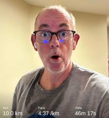 Completed 8 run intervals with hyperventilation issue