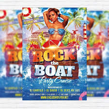 All main elements are editable and customizable. 79 Creating Boat Party Flyer Template Psd Free In Photoshop With Boat Party Flyer Template Psd Free Cards Design Templates