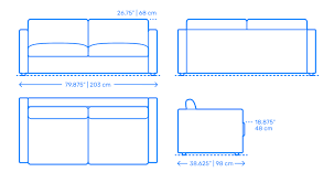 How to assemble ikea two seat sofa bed backabro. Ikea Vimle Sleeper Sofa 2 Seater Dimensions Drawings Dimensions Com
