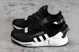 Just like the originals, they have a soft textile upper that hugs your foot and keeps your stride cool. On Sale Adidas Nmd R1 V2 Black White Sneaker Shouts