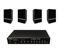ZESTAW: Wzmacniacz Tonsil WL-120W | 3 strefy + 4 x Głośnik radiowęzłowy ZGR  30-120 - naścienny 100V - Sklep Audio Tonsil
