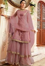 Sarees, saris, women ethnic wear, latest sarees, latest salwar kameez, latest lehenga, lehenga cholis, indo western, bollywood fashion wear 270 Sharara Suit Ideas Indian Outfits Pakistani Fashion Indian Fashion