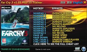 Elamigos release, game is already cracked after installation (crack by reloaded/smashly). Far Cry 3 25 Trainer For 1 0 1 05 Download