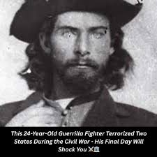 The photograph captures William T. "Bloody Bill" Anderson, one of the most  infamous Confederate guerrilla leaders of the American Civil War. Known for  his ruthless tactics and unwavering loyalty to the Confederate