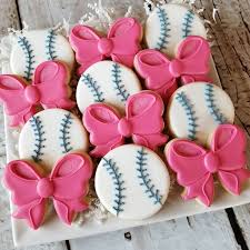 Bows Or Baseballs Gender Reveal Decorations Baseball Gender Reveal Gender Reveal Party Decorations