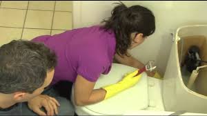 Stop when the porcelain surface rests on the finished floor. How To Replace The Wax Seal On A Toilet Bowl By Anthony Gilardi Youtube