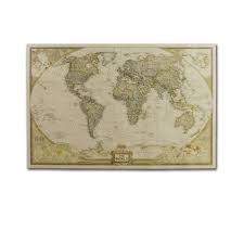 Us 8 99 Vintage World Map Home Decoration Poster Wall Chart Retro Kraft Paper Christmas Party Decor In Map From Office School Supplies On