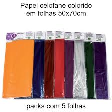 Ou seja, você vai ver inspirações que podem te empolgar bastante na decoração da festa. Papel Celofane Colorido Em Folhas De 50x70 Cm Cores Escolher Cor