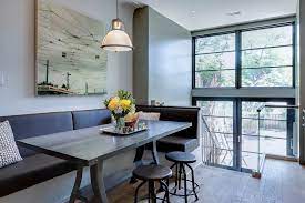 This is an investment piece of a dining table, and one that's guaranteed to induce a few wows from dinner guests. Modern Banquette Seating For Contemporary Dining Room And Built In Banquette Home Des Banquette Seating In Kitchen Modern Banquette Seating Banquette Dining