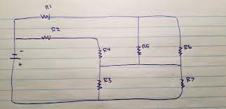 For the circuit above the total resistance r is given by: How To Find The Total Resistance Of This Circuit Electrical Engineering Stack Exchange