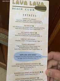 Maybe you would like to learn more about one of these? Online Menu Of Lava Lava Beach Club Kauai Restaurant Kapaa Hawaii 96746 Zmenu