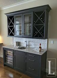 a wine fridge to the bar sink area