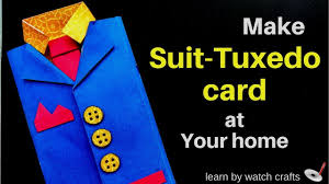 How to make a mens suit card. How To Make Suit Tuxedo Card At Your Home Learn By Watch