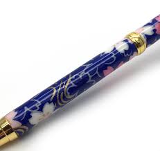 Kyugoro sakata, an engineer from the historic naval port of hiroshima, was introduced to a fountain pen brought from england by a sailor friend. Handmade Ballpoint Pen Mino Washi Series Ryusui Navy Orientalsouls Com