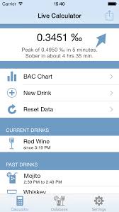 bac calc live blood alcohol content calculator apps