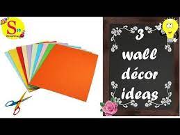 3 Easy Wall Decor Ideas With Paper 5 Minute Crafts With Paper Easy Rental Appartment Decor Ideas Diy Wall Decals Simple Wall Decor Wooden Monogram Letters