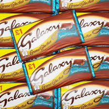 Chopped fudge and sliced banana with toffee sauce. Galaxy Salted Caramel Chocolate Block Retro Sweets Buy Sweets Online One Pound Sweets