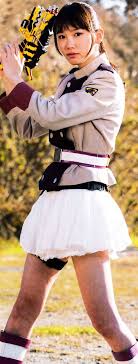 キョウリュウバイオレット 弥生ウルシェード 演 飯豊まりえ in 獣電戦隊キョウリュウジャー 2013年 2014年 戦う女 コスプレ 衣装 飯豊