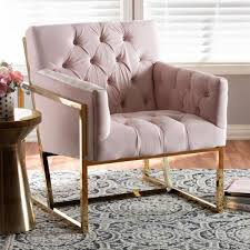 Baxton Studio Milano Pink Velvet Lounge Chair 151 9262 Hd The Home Depot In 2020 Velvet Lounge Chair Pink Accent Chair Accent Chairs For Living Room