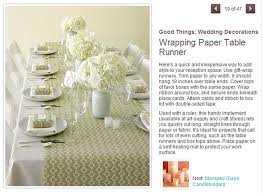 Diy Wrapping Paper Table Runner Paper Table Runner Table Runners Diy Wrapping Paper