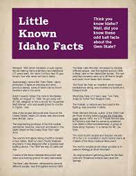 75 Idaho Fun Facts Ideas Idaho Fun Facts Idaho Travel