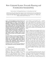 The malaysian land taxation system: Pdf New Cadastral System Towards Planning And Construction Sustainability Tan Choon Academia Edu