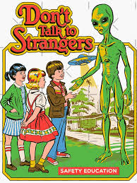 Don T Talk To Strangers Sticker By Steven Rhodes In 2020 Art Collage Wall Movie Poster Wall Photo Wall Collage