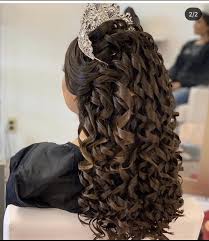 If you have super long hair or lengthy extensions, this look was made for you! Quince Hair Idea Quince Hairstyles Quince Hairstyles For Long Hair Curls For Long Hair