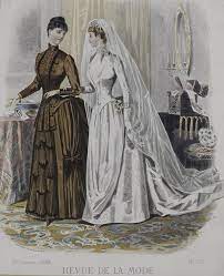 Revue De La Mode 1886 Mode La Mode Illustree Robe De Mariee