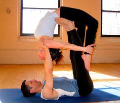 Partner Yoga Pose Flying Bow Partner Yoga Couples Yoga How To Do Yoga