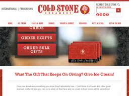 Gift cards with gift boxes cannot be purchased with other product types. Cold Stone Creamery Gift Card Balance Check Balance Enquiry Links Reviews Contact Social Terms And More Gcb Today