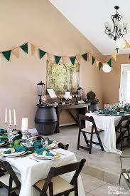 The Lord Of The Rings Theme Birthday Party Ideas Decorations Birthday Party Themes Hobbit Party Party Table Decorations