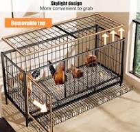 Amazon.com: ZEOPLE Jaulas de metal para gallinero, jaulas de ...