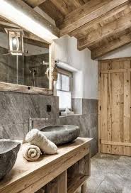 Modernes Chalet Landhausstil Skandinavischer Alpenstil Mobel Landhausstil Dekoration Alpenstil D Country Style Living Room Rustic Bathrooms Rustic Bathroom