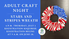 Adult Craft Night: Stars and Stripes Wreath