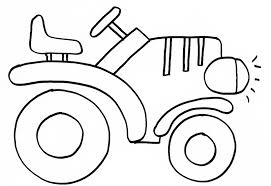 Le dessin nous montre un tracteur dans un champ labouré. Coloriage D Un Tracteur Tete A Modeler