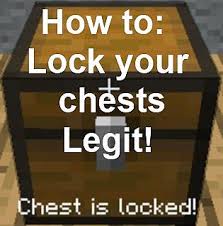 Then place a chest above it. Snapshot 101 Locking Chests 1 8