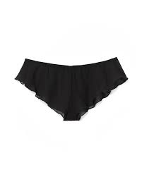 Graciela Cheeky Black Flutter Panty, M-XL | Adore Me