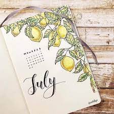Fun july cover page for your bullet journal. 25 July Welcome Pages For Your Bullet Journal My Inner Creative Amazing July Bullet Journal Cover Ideas Bullet Journal Ideas Pages Bullet Journal Themes