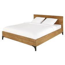 Solid Mango Wood And Acacia Bed 160x200 Maisons Du Monde Lit 160x200 Lit 140x190 Idees De Lit