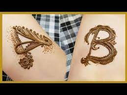 New mehndi designs 2018, new simple mehndi designs, simple henna patterns, . A And B Alphabet Henna Design Tattoo Heena Vahid Youtube Henna Designs Hand Mehndi Designs Book Mehndi Designs For Beginners