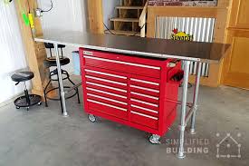 Building a garage workbench this garage workbench is made out of 2×4s and ¾ plywood. How To Build A Garage Workbench Simplified Building