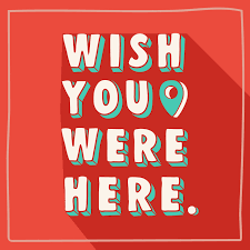 Wish you were here font. Wish You Were Here Retro Typography 265498 Vector Art At Vecteezy